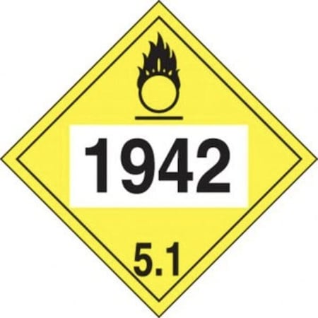 Accuform 4DIGIT DOT PLACARDS HAZARD CLASS 5 MPL751CT100 MPL751CT100